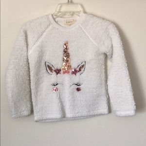 NWOT Unicorn Girls Sweater